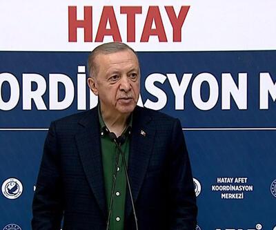 Son dakika... Cumhurbaşkanı Erdoğan'dan deprem bölgesi Hatay'da açıklamalar 