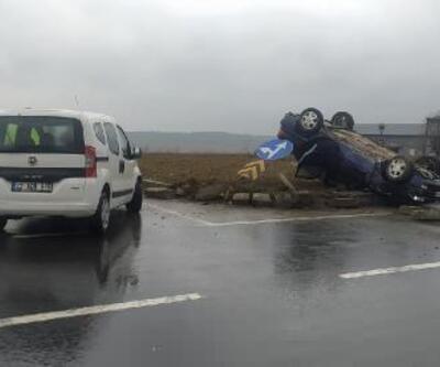 Keşan'da otomobille hafif ticari araç çarpıştı: 1 yaralı