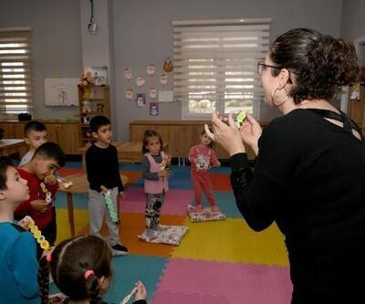 Anne- Baba Çocuk Eğitim Merkezi'nde çocuklar eğlenerek öğreniyor