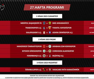 Süper Lig'de 7 haftalık program açıklandı! İşte derbi tarihleri...
