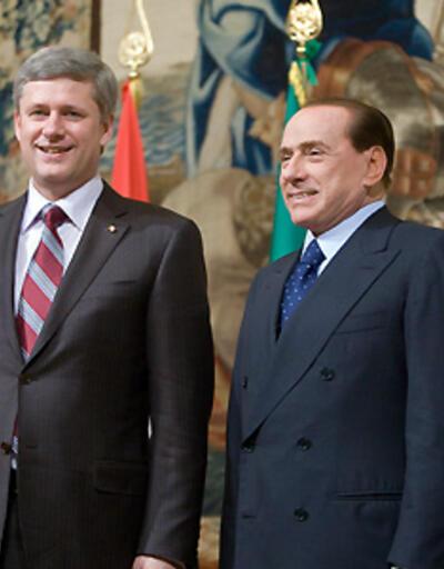 Kanada Başbakanı'ndan Berlusconi'ye taş!