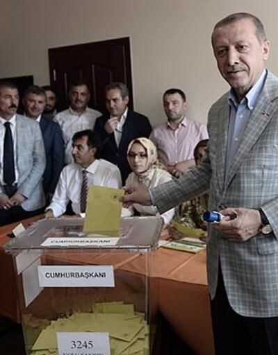 Recep Tayyip Erdoğan oy kullandı