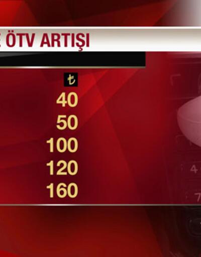 Cepte ÖTV 160 TL'ye çıktı ancak üst sınır 120 TL!