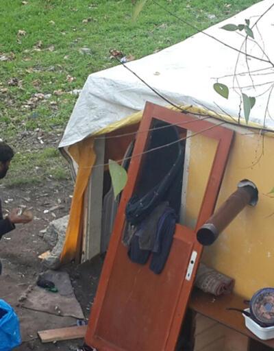  Beşiktaş'ın ortasında naylon barakada 8 çocukla yaşam mücadelesi