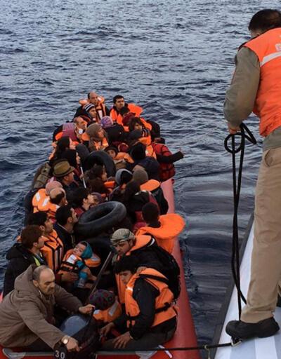 Meis Adası'na geçmeye çalışan 57 sığınmacı yakalandı