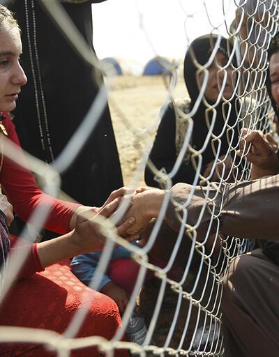 Musul'dan kaçanlar akrabalarıyla 2 yıl sonra mülteci kampında buluştu