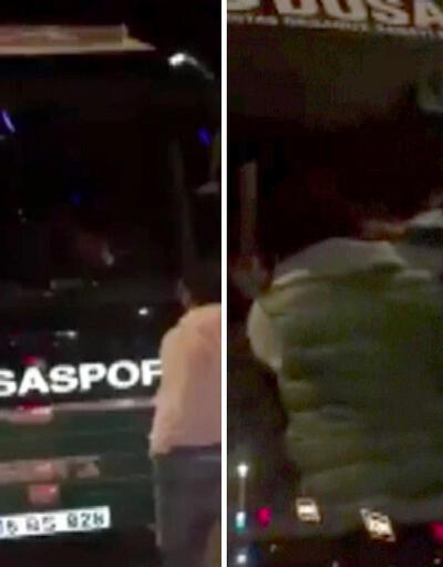 Bursaspor'a yapılan saldırının görüntüleri internete düştü