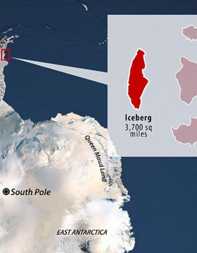 Küresel felaket... Antarktika'dan trilyon tonluk buz kütlesi koptu