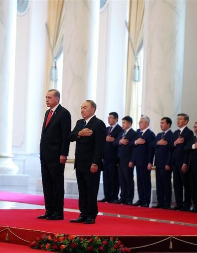 Erdoğan'ın Kazakistan heyetinde dikkat çeken 2 isim