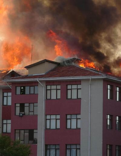 Konya'da kız öğrenci yurdunda yangın
