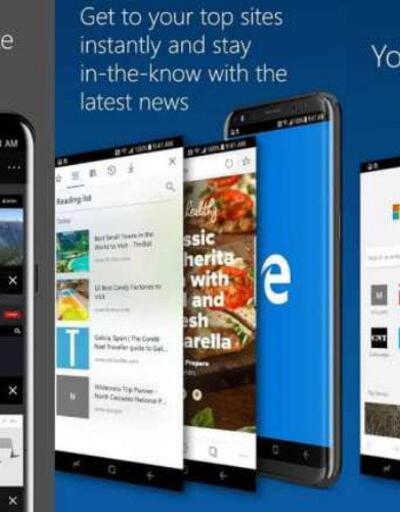 Microsoft Edge Android'in emrinde 