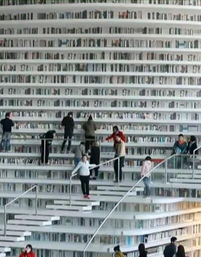 Çin'e 1 milyon 200 bin kitaplık dev kütüphane