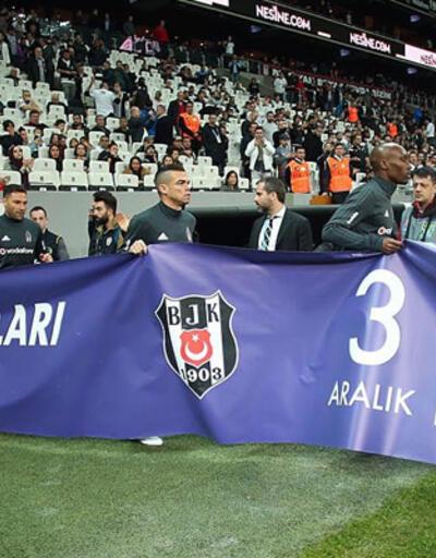 Beşiktaş’tan engellilere pankartlı destek