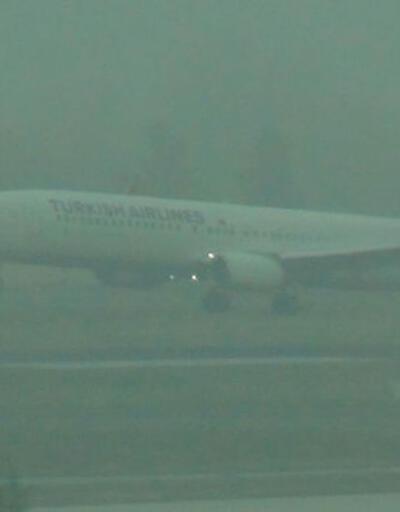 Erzurum uçuşlarına sis engeli, seferler iptal edildi