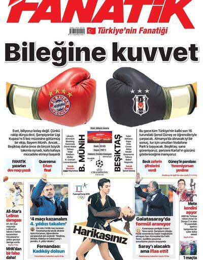 Bayern Münih-Beşiktaş maçı gazete manşetlerinde