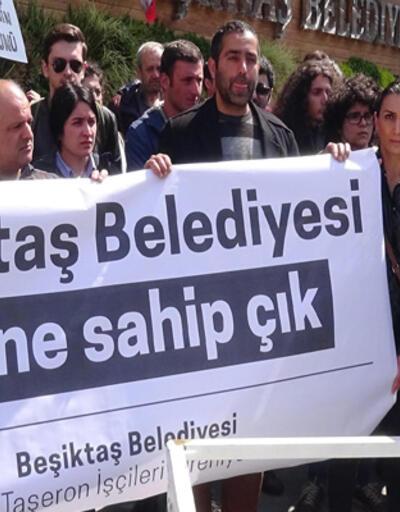 Beşiktaş Belediyesi'nde eylem