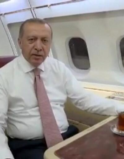 Erdoğan sahuru havada yaptı