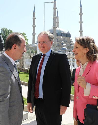 AB büyükelçileri Edirne'de tarihi mekanları gezdiler