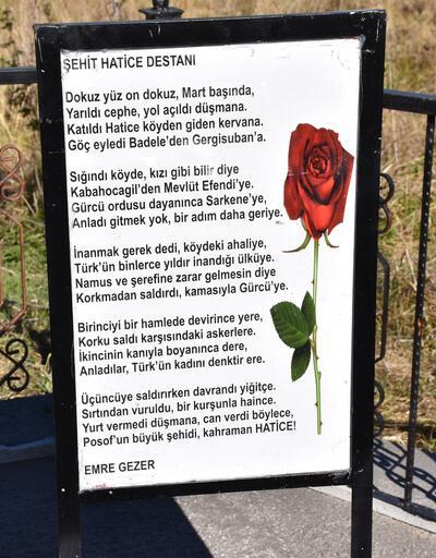 Kahraman Türk kadını Badeleli Hatice 99 yıl sonra ilk kez mezarı başında anıldı  