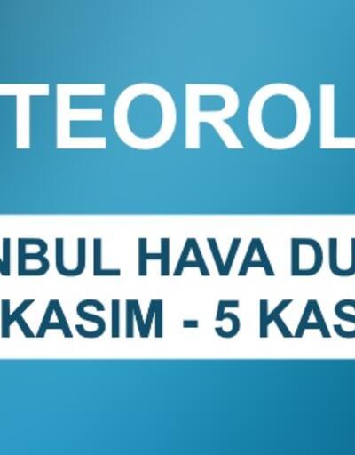 İstanbul hava durumu 5 günlük | Meteoroloji hava durumu verileri (1 Kasım-5 Kasım)