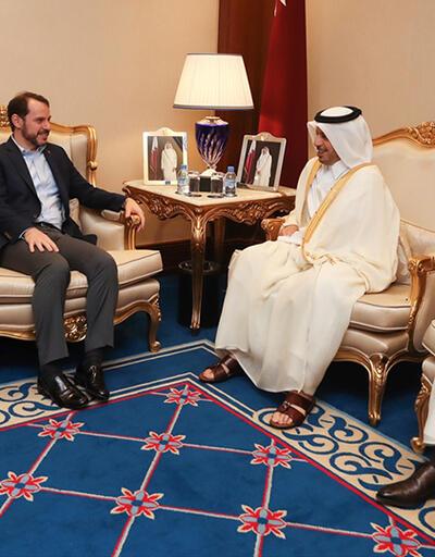 Bakanlar Çavuşoğlu ve Albayrak, Katarlı bakanlarla görüştü