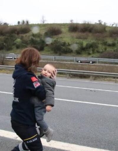 Kazada sürücü ve eşi öldü, bebeğin burnu bile kanamadı