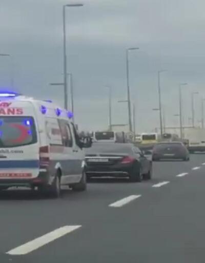 Ambulansa yol vermeyen sürücünün ifadesi ortaya çıktı