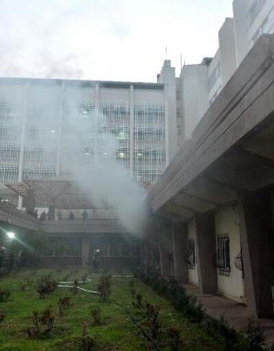 Adana'da hastanede korkutan yangın