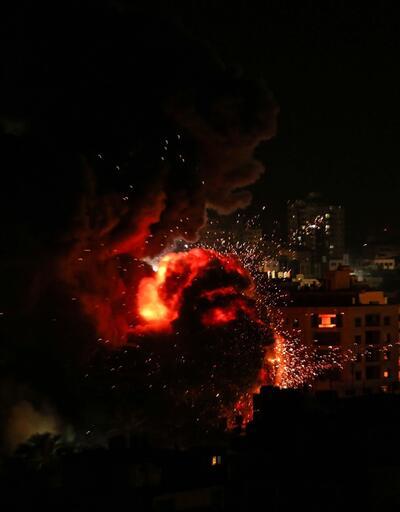 İşte İsrail'in saldırdığı Gazze'den ilk görüntüler