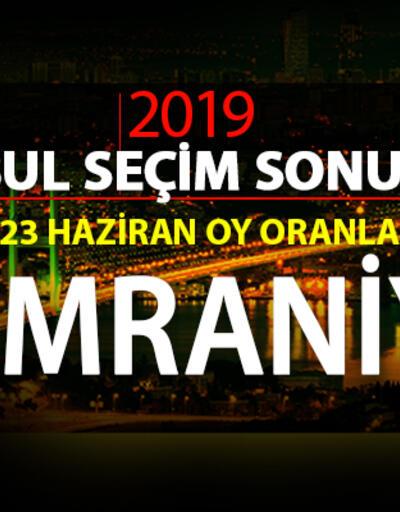 Ümraniye seçim sonuçları 2019… İstanbul Ümraniye oy oranları  