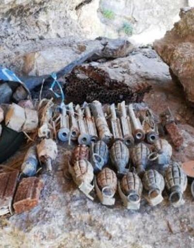 Mağaralarda PKK bombaları ve mühimmat ele geçirildi