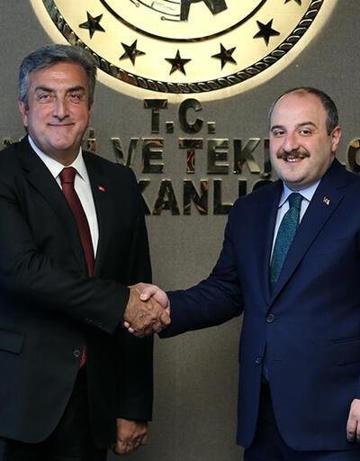 Bakan Varank, Türkiye Uzay Ajansı Başkanı Yıldırım'ı kabul etti