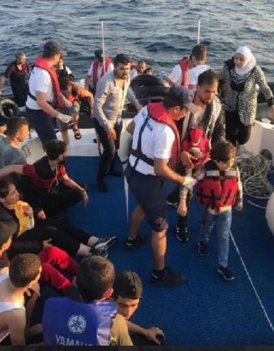 Karaburun açıklarında 47 kaçak göçmen yakalandı