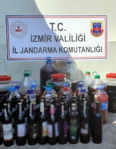 İzmir'de, 163 litre sahte şarap ele geçirildi