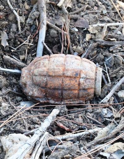 Çanakkale'de bulunan el bombası fünye ile patlatıldı
