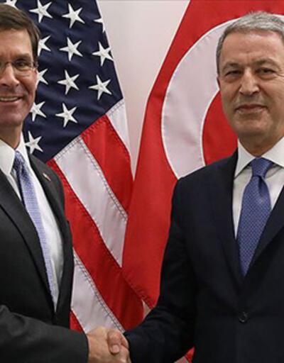Son dakika: Milli Savunma Bakanı Akar, ABD'li mevkidaşı Esper ile görüştü