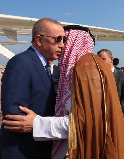 Cumhurbaşkanı Erdoğan Katar'da böyle karşılandı