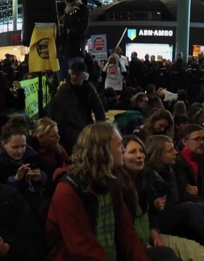 Hollanda'da iklim protestosu