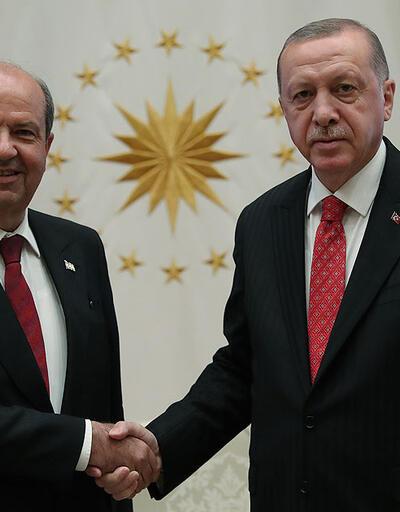 Cumhurbaşkanı Erdoğan ile KKTC Başbakanı Tatar görüştü