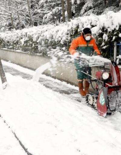 Çankaya'da karla mücadele