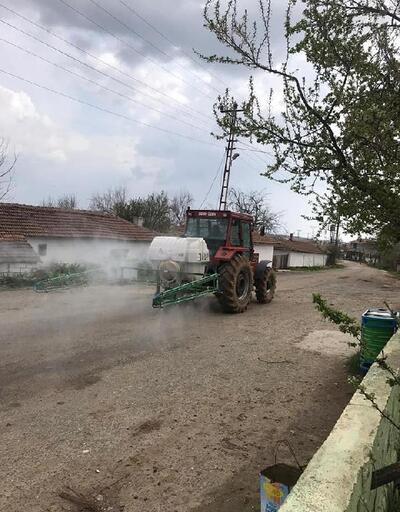 Edirne'de köyler dezenfekte ediliyor