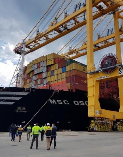 Dünyanın en büyük konteyner gemisi Tekirdağ'da