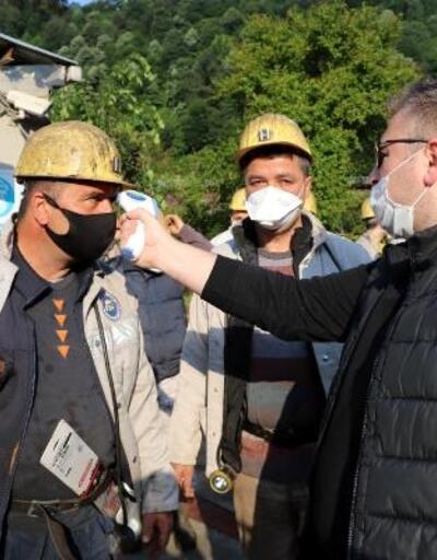 Zonguldak'ta maden işçileri tedbirlerle işbaşı yaptı