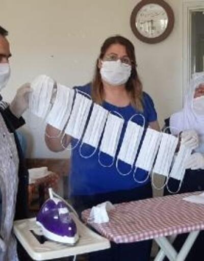Elbistan'da kadınlar gönüllü olarak maske üretiyor