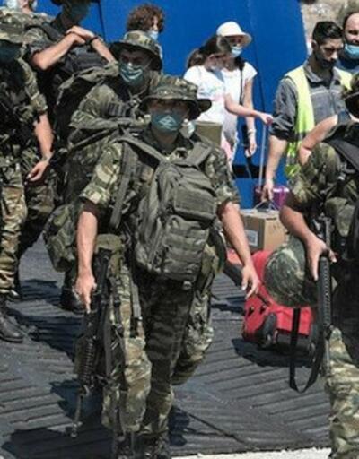 Son dakika... Yunanistan'dan yeni provokasyon mu? Meis Adası'na asker çıkarttığı iddia ediliyor | Video