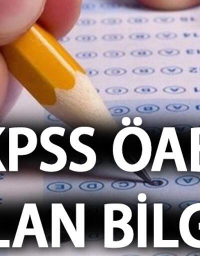 KPSS Alan Bilgisi (ÖABT) sınavı ne zaman, sınav giriş belgesi nasıl alınır?