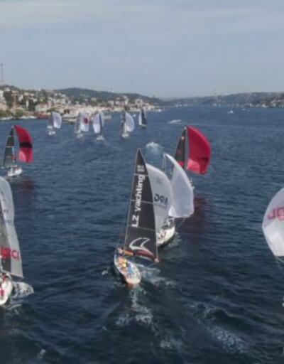 Yelkenli Tekneler İstanbul Boğazı'nda kıyasıya yarıştı
