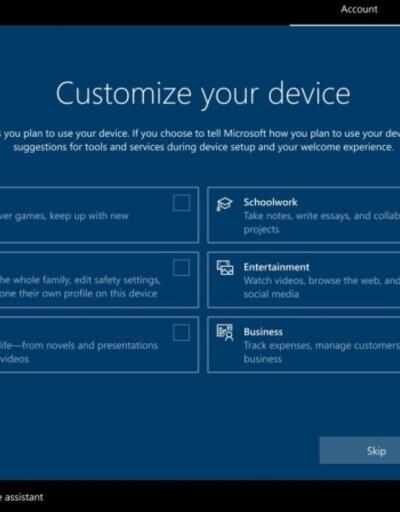 Windows 10 kurulumu artık soruyla başlayacak