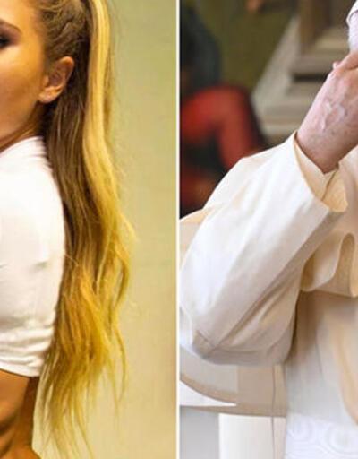 Papa seksi modele 'like' atınca ortalık karıştı