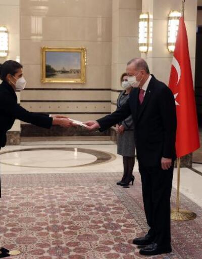 Cumhurbaşkanı Erdoğan güven mektuplarını kabul etti | Video 
